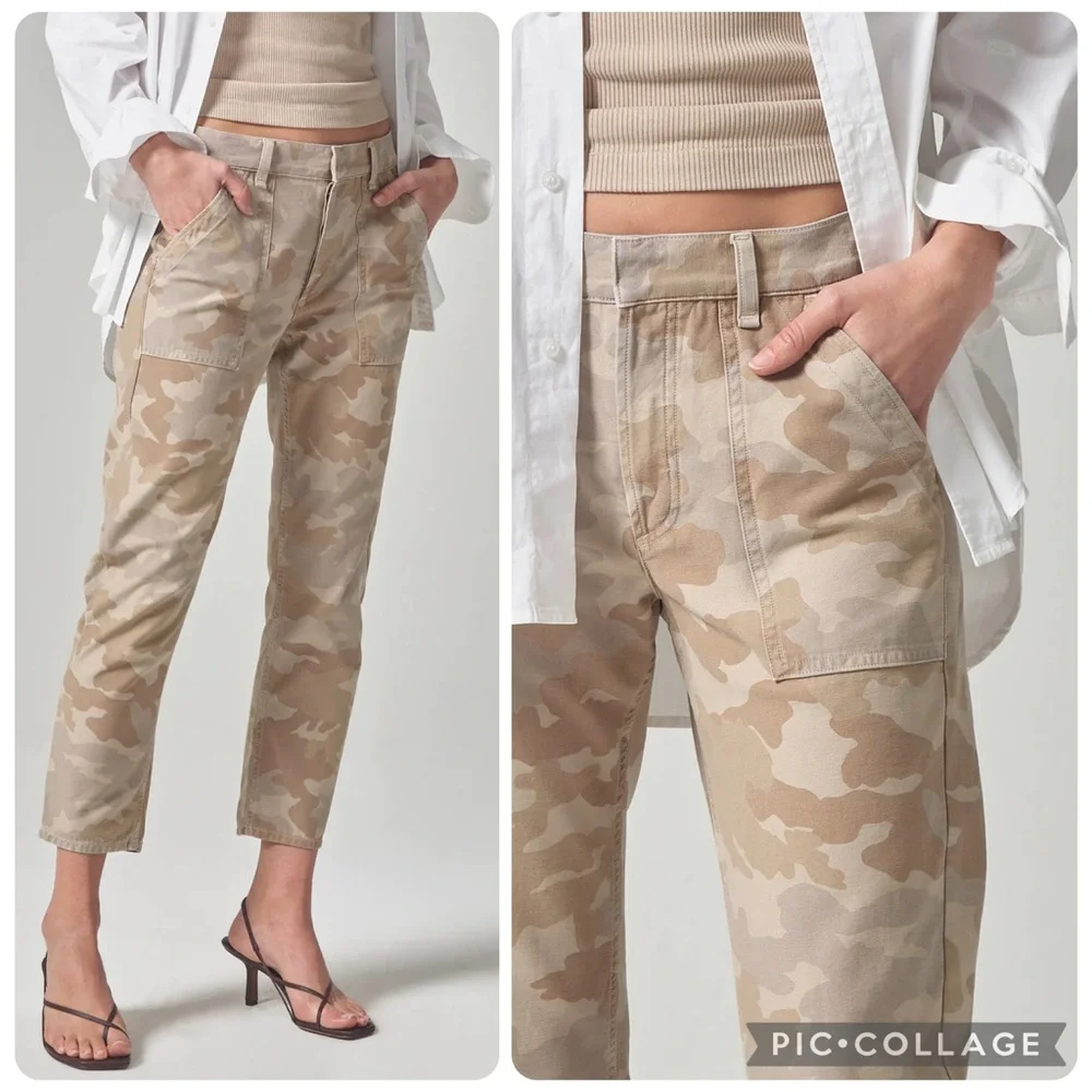 CITIZENS OF HUMANITY Leah Camo‎ Cropped Pants